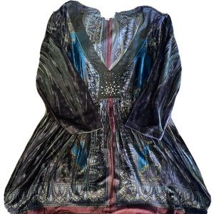 One World Patterned Dress Size Large